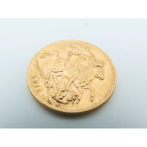 748 - Full Gold Sovereign Dated 1915