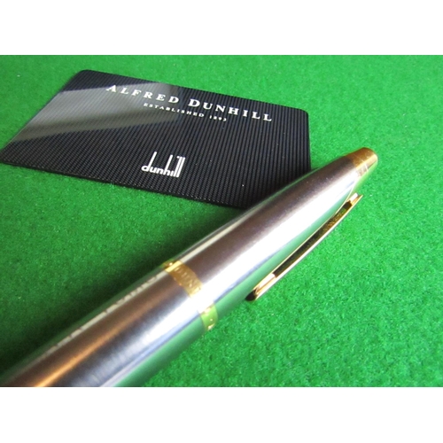 75 - Modern Alfred Dunhill Pen Circa 2000 contained within Original Presentation Case Brushed Steel Finis... 