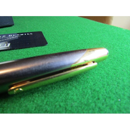 75 - Modern Alfred Dunhill Pen Circa 2000 contained within Original Presentation Case Brushed Steel Finis... 