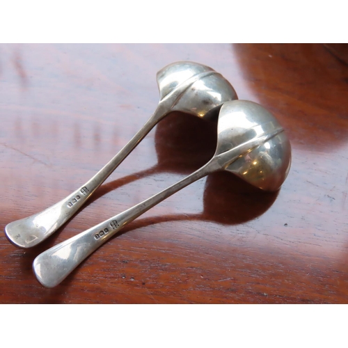 751 - Pair of Solid Silver Sauce Ladles Hallmarked 1971 Cooper Brothers & Sons