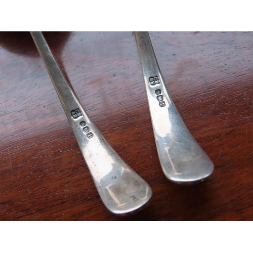 751 - Pair of Solid Silver Sauce Ladles Hallmarked 1971 Cooper Brothers & Sons