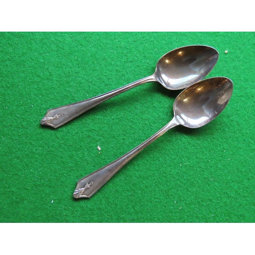 754 - Cased Solid Silver Set Teaspoons Dated 1979 Barker Brothers