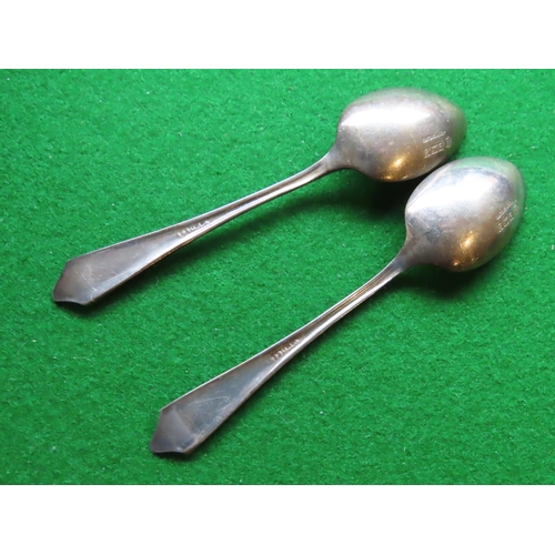 754 - Cased Solid Silver Set Teaspoons Dated 1979 Barker Brothers