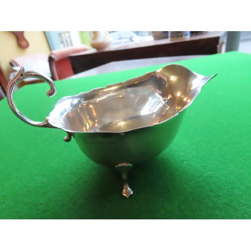 755 - George V Solid Silver Sauce Boat Edwardian Asprey Hallmarks