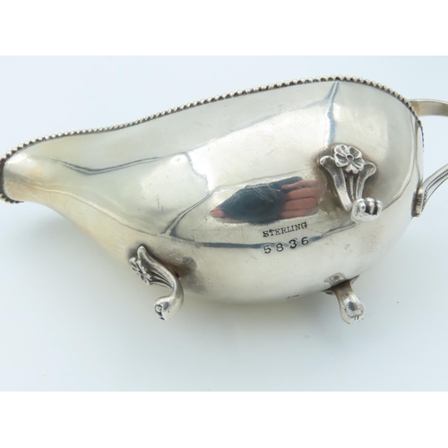 764 - Solid Silver Sauce Boat by Whiting Approximately 5 Inches Wide