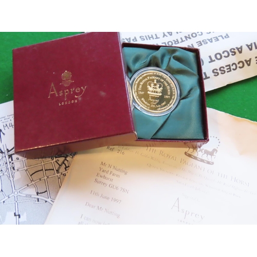 765 - Asprey Royal Pageant of the Horse 1947-1997 Participants Medal Contained within Fitted Asprey Box To... 