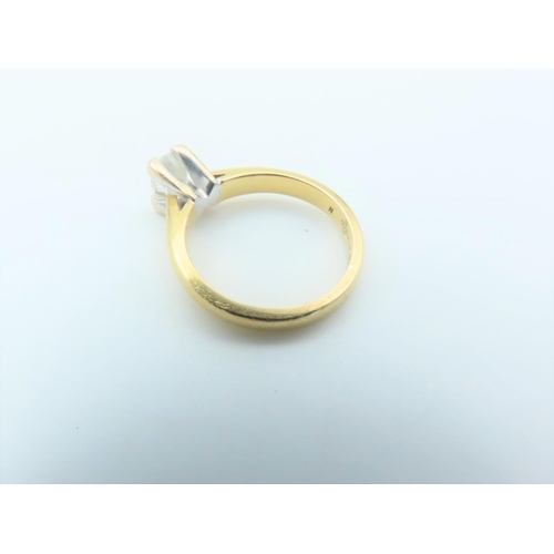 769 - 18 Carat Gold Mounted Millennium Diamond Ring 0.5 Carat Hallmarked 2000 by Goldsmith Ring Size J wit... 