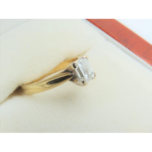 769 - 18 Carat Gold Mounted Millennium Diamond Ring 0.5 Carat Hallmarked 2000 by Goldsmith Ring Size J wit... 