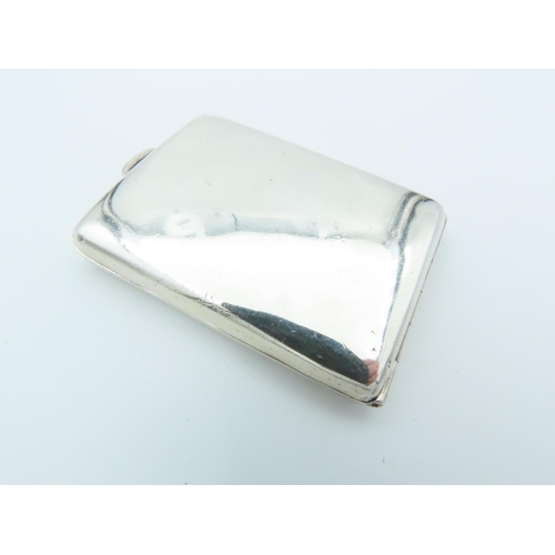 784 - Edwardian Solid Silver Hinged Case with Fitted Interior