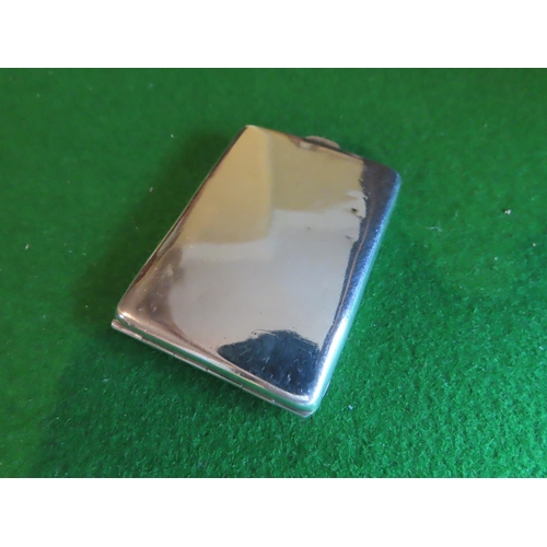 784 - Edwardian Solid Silver Hinged Case with Fitted Interior