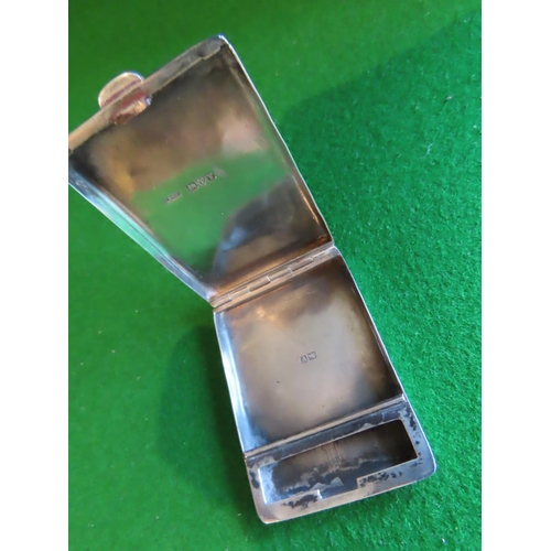 784 - Edwardian Solid Silver Hinged Case with Fitted Interior