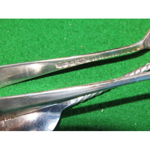 799 - Solid Silver Set of Apostle Motif Teaspoons with Matching Sugar Tongs within Original Presentation C... 