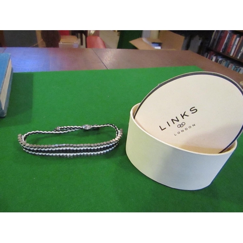 803 - Links of London Silver Mounted Bracelet with Original Presentation Box