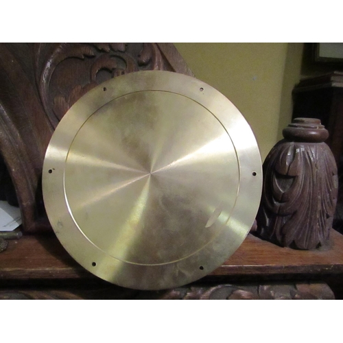 815 - Ships Clock Brass Mounted Approximately 8 Inches Diameter