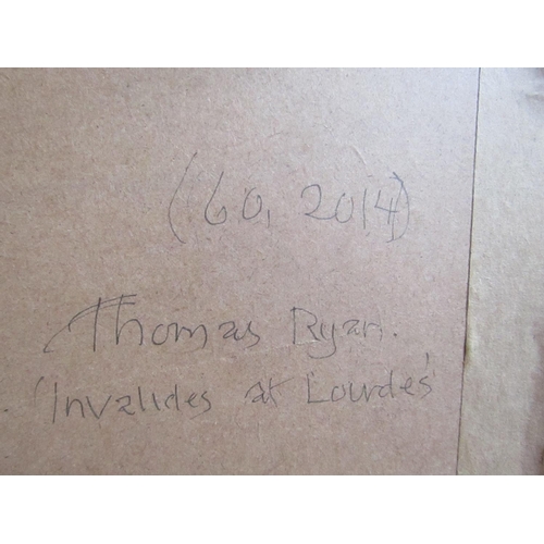 823 - Thomas Ryan Lourdes September 2014 Watercolour Approximately 7 Inches High x 8 Inches Wide Signed, T... 