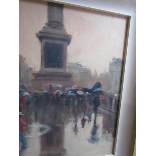 824 - Norman Teeling,  O'Connell Street, Dublin Oil on Board Signed Lower Right Approximately 20 Inches Hi... 