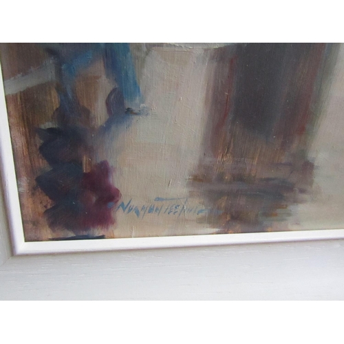 824 - Norman Teeling,  O'Connell Street, Dublin Oil on Board Signed Lower Right Approximately 20 Inches Hi... 