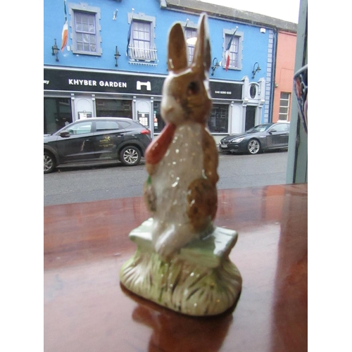 85 - Royal Doulton Beatrix Potter Porcelain Figure Fierce Bad Rabbit Approximately 4 Inches High