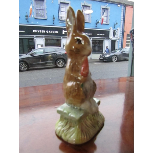 85 - Royal Doulton Beatrix Potter Porcelain Figure Fierce Bad Rabbit Approximately 4 Inches High