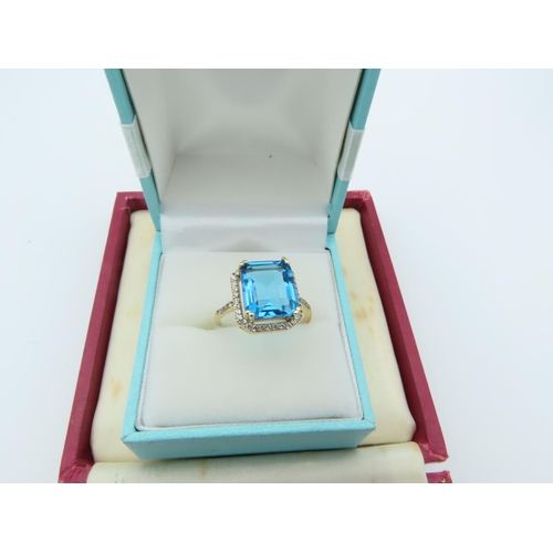 851 - Topaz Set Silver Mounted Ladies Suite Comprising Earrings, Necklace Pendant and Ring Size O and a Ha... 