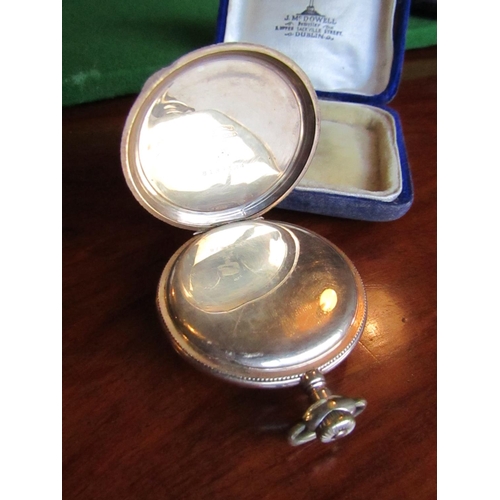 883 - Hamilton 9 Carat Gold Cased Pocket Watch with Engraved Back Hinged Case