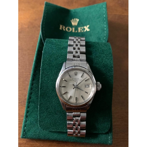 904 - Rolex Ladies Stainless Steel Wristwatch Datejust Working Order