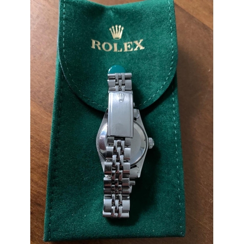 904 - Rolex Ladies Stainless Steel Wristwatch Datejust Working Order