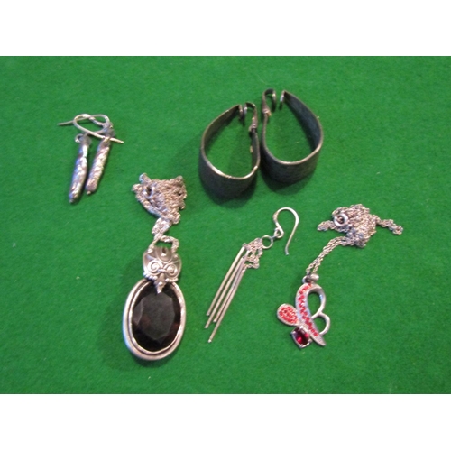 905 - Various Silver Mounted Ladies Jewellery including Necklace and Pendants etc