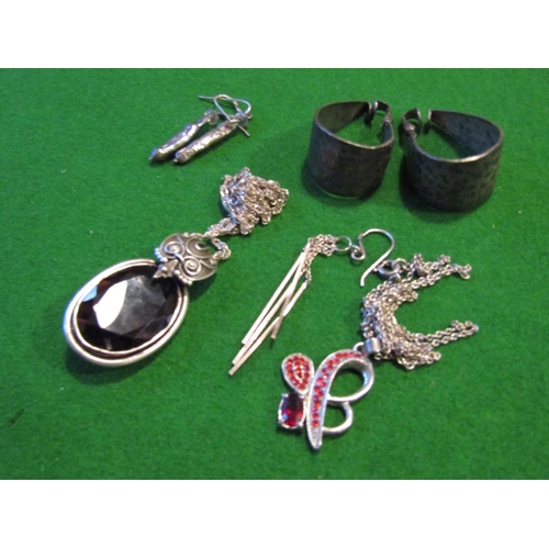 905 - Various Silver Mounted Ladies Jewellery including Necklace and Pendants etc