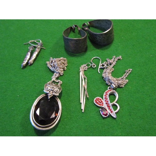 905 - Various Silver Mounted Ladies Jewellery including Necklace and Pendants etc