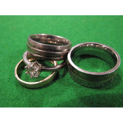 907 - Four Ladies Solid Silver Rings