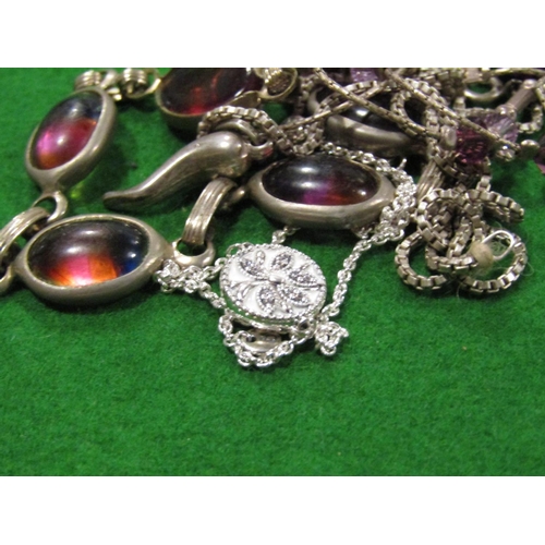 911 - Selection of Silver Mounted Jewellery Quantity As Photographed