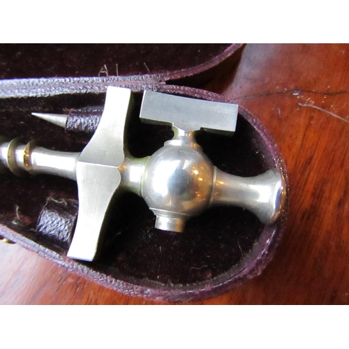 95 - Antique Champagne Bottle Tap with Corkscrew Mechanism contained within Original Case