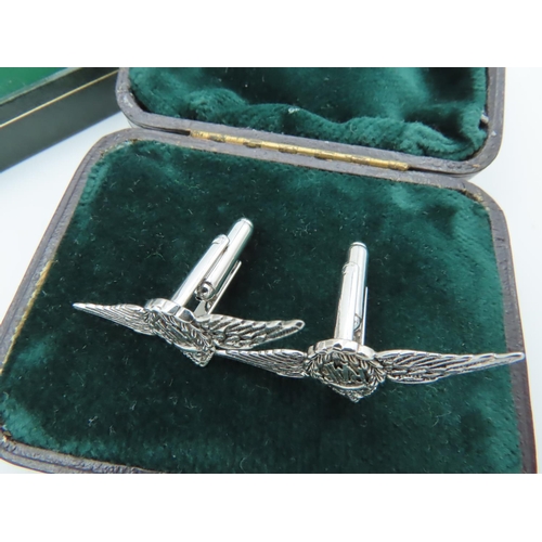 962 - Pair of Solid Silver RAF Gentleman or Ladies Cuff Links