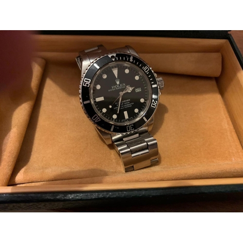 972 - Rolex Vintage Gentleman's Submariner Wristwatch with Case Original Condition Worn Regularly by the V... 