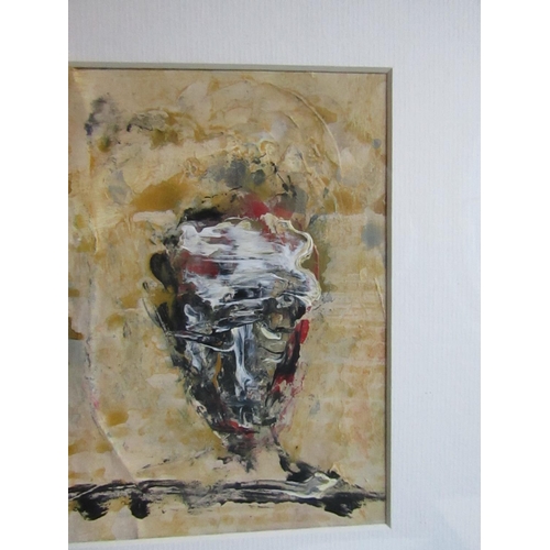 987 - John Kingerlee Abstract Composition Oil on Board Signed with Monogram Lower Left Approximately 8 Inc... 