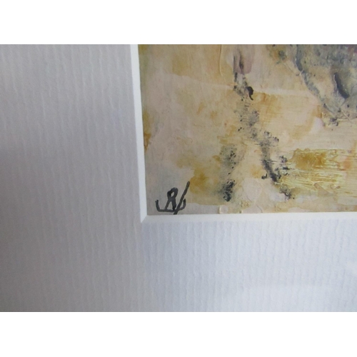 987 - John Kingerlee Abstract Composition Oil on Board Signed with Monogram Lower Left Approximately 8 Inc... 