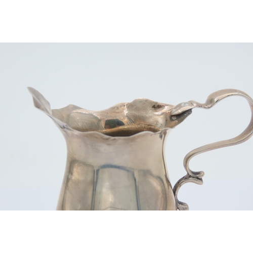 161 - Solid Silver Cream Jug Raised on Three Claw Set Feet with Shaped Handle Hallmarked for Walker and Ha... 