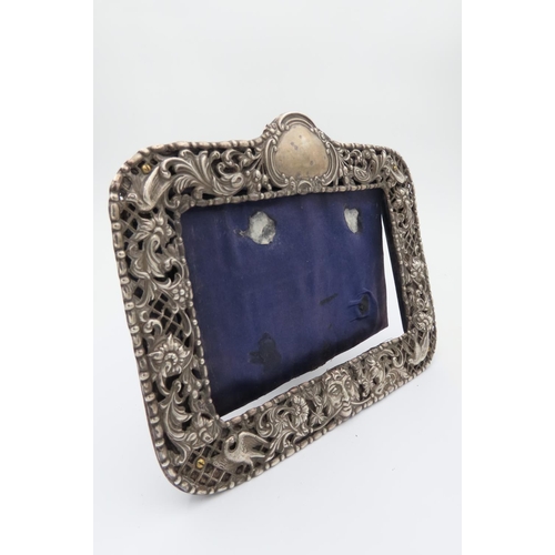 170 - Victorian Solid Silver Photograph Frame Rectangular Form Hallmarked William Cummins & Sons 1897 Appr... 