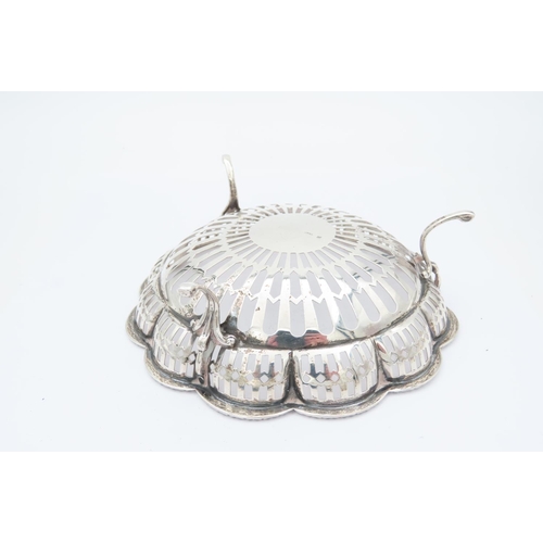 171 - George V Solid Silver Bon Bon Dish Dodecagon Form with Pierced Decorated and Out Swept Tripod Base H... 