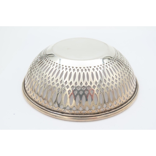 172 - Solid Silver Bon Bon Dish Circular Form with Pierced Decoration Hallmarked Joseph Gloster Dated 1912... 