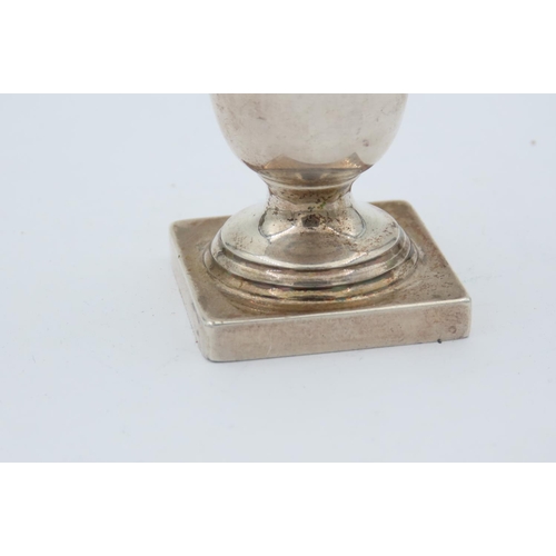 173 - Solid Silver Spill Vase on Square Form Pedestal Base Hallmarked Viners of Sheffield Dated 1956 Appro... 