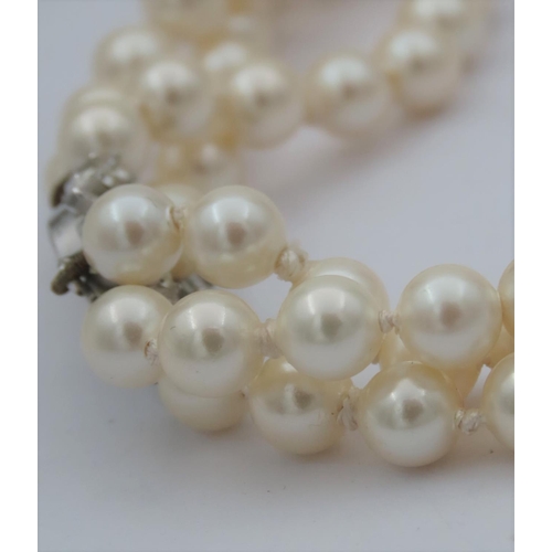 190 - Two Ladies Pearl Strand Cultured Pearl Bracelet and Pearl Necklace with Another Three Items in Lot w... 