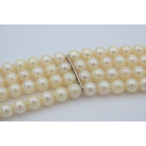 190 - Two Ladies Pearl Strand Cultured Pearl Bracelet and Pearl Necklace with Another Three Items in Lot w... 