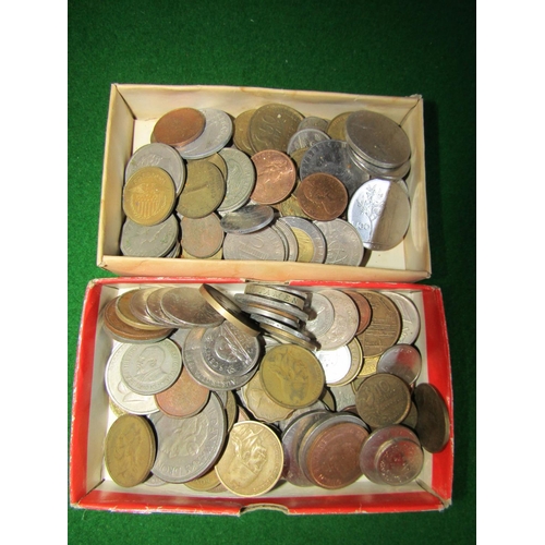 209 - Two Boxes of Various Coins Quantity As Photographed