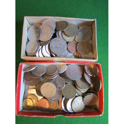 209 - Two Boxes of Various Coins Quantity As Photographed