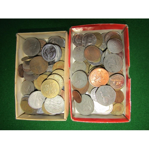 209 - Two Boxes of Various Coins Quantity As Photographed