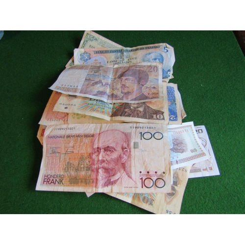 210 - Circular Tin Box of Various Coins with Quantity of Bank Notes As Photographed