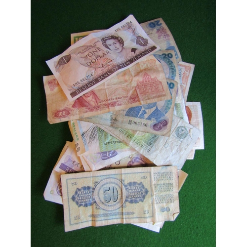 210 - Circular Tin Box of Various Coins with Quantity of Bank Notes As Photographed