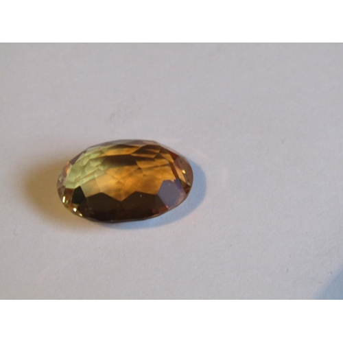 251 - Citrine Facet Cut Gemstone 18 Carat Good Colour Throughout